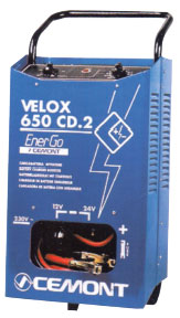 מטען מצברים VELOX 650 DC על גלגלים כולל בוסטר ושלט 